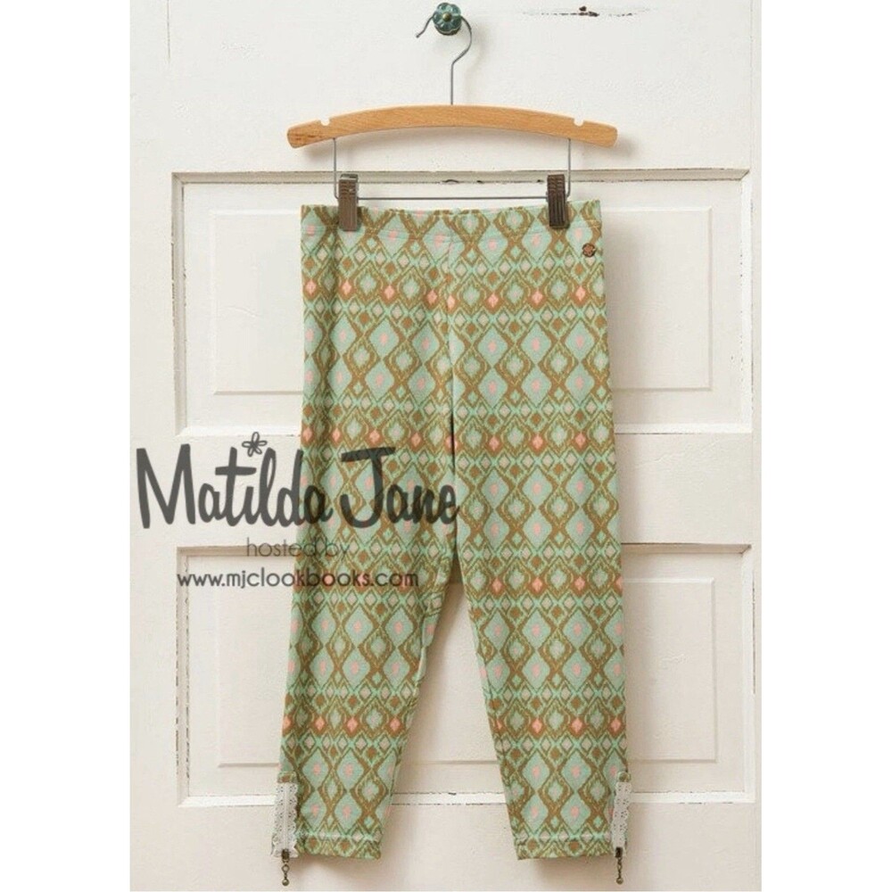 New Matilda‎ Jane Size 8 Yrs Girls 435 Spring 2015 Print It Capri Leggings Pants